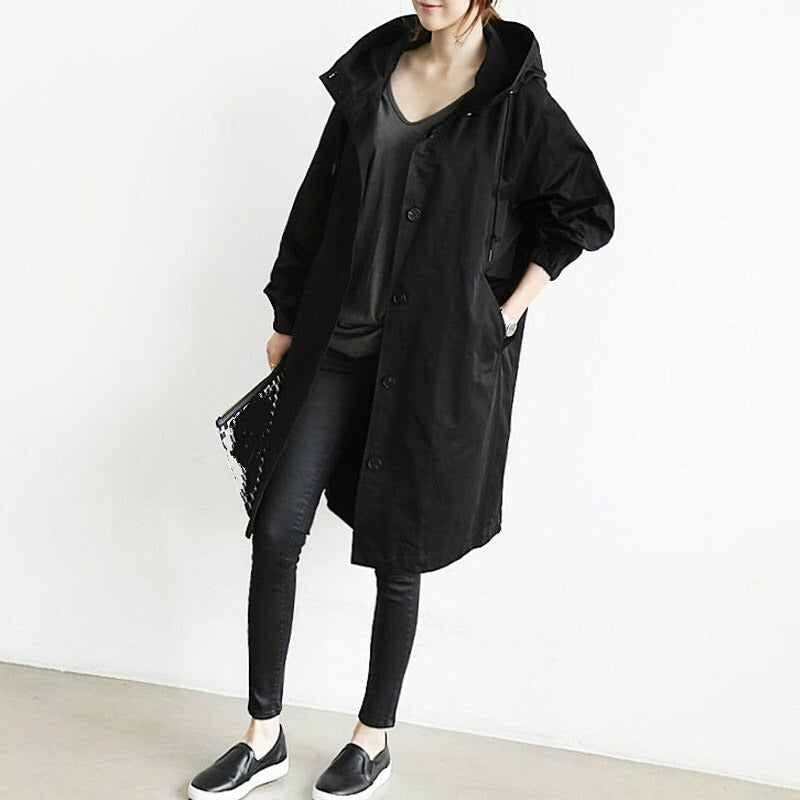 Janina -Elegant vanntett trenchcoat