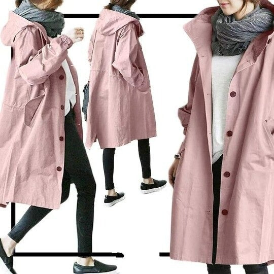 Janina -Elegant vanntett trenchcoat