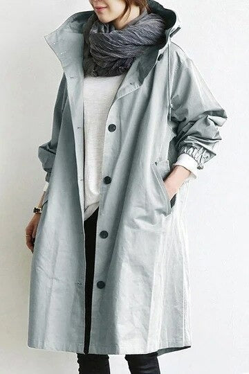 Janina -Elegant vanntett trenchcoat